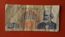 BANCONOTA 1000 LIRE VERDI