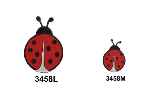 Toppa con ricamo coccinella