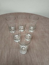 Lotto 6 bicchieri in vetro da