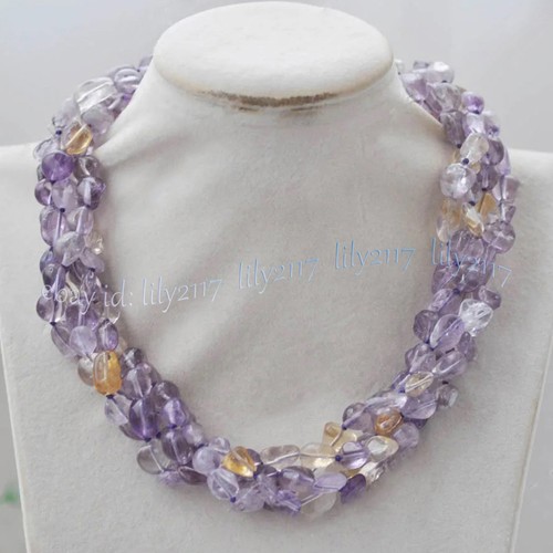 Collana file viola giallo - collana,