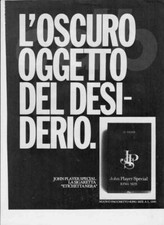 advertising Pubblicità- SIGARETTE JOHN PLAYER SPECIAL ETICHETTA NERA '81-EPOCA