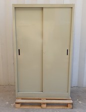 ARMADIO IN METALLO 4 RIPIANI CON ANTE SCORREVOLI cm 120x45x195h