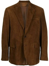 Blazer uomo pelle scamosciata