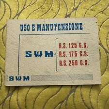 SWM Rs 125 - 175 - 250 Gs manuale uso manutenzione originale italiano