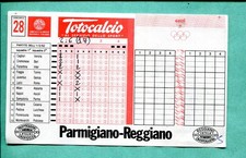 Scheda Totocalcio N.28 del