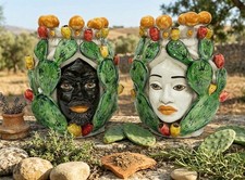 Pair of Moorish heads with
