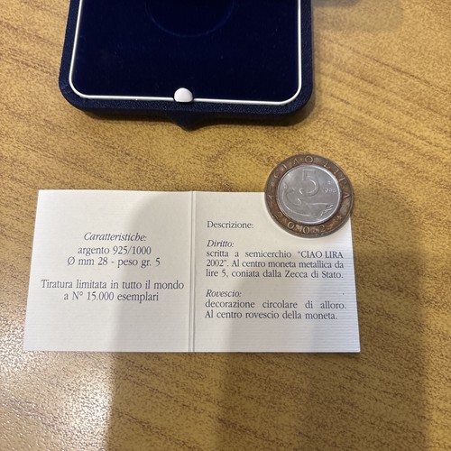 Medaglia ciao lira 1998 - medaglia, 5