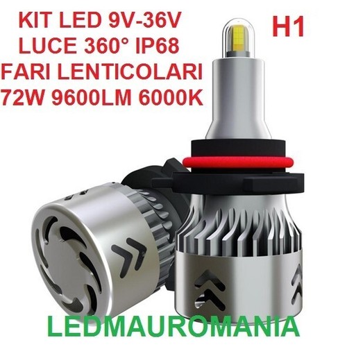 Kit led lenticolari 76w - h1, 12v