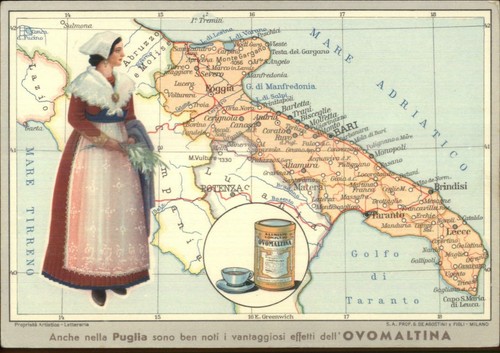 Cartolina ovomaltina bevanda - ovomaltina,