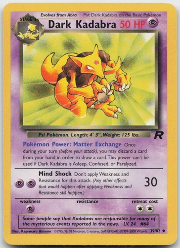 Dark kadabra team rocket - 39/82,