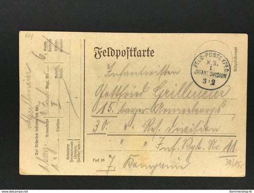 Cartolina militare prima