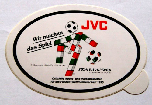 Adesivo pubblicitario jvc - pubblicitario,