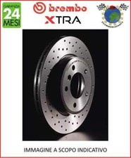 Kit Coppia Dischi Freno Forati Brembo Ant Per Fiat Grande Punto Opel Corsa D #Oz