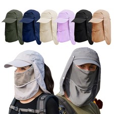 Cappello da Pescatore Cappelli da Sole Con Protezione Cervicale Asciugatura Rapida Traspirante Outdoor