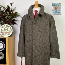 Cappotto uomo Magee (42S) Donegal tweed soprabito CORRIB spina di pesce raglan balmacaan
