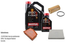 Febi BILSTEIN Controllo Set 6L Motul 8100 x-Pulire+5W30 per VW Polo 6R_ 2.0