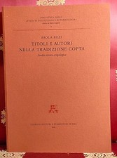 Paola Buzi TITOLI E AUTORI