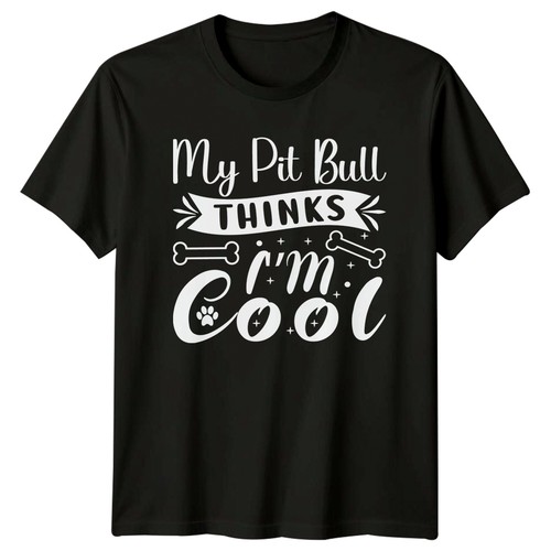 Pit bull thinks cool - my,