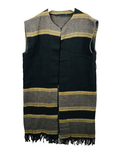 Gilet long femme marron - long,