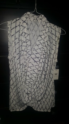 Chaus large bianco nero - ny,