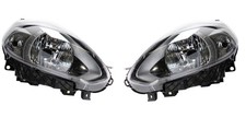 2X Coppia Fari Anteriori per Fiat Punto Evo dal 2009 Parabola Nera D/S