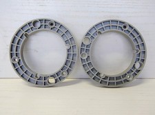 DUE NUCLEI CENTRALI IN PLASTICA PER BOBINE NAB PER NASTRI AUDIO REGISTRATORE