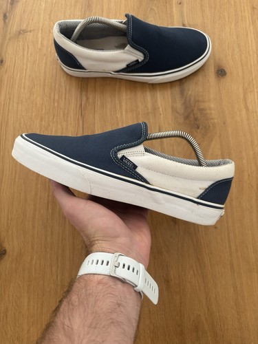 Vans slip navy bianco - slip, on