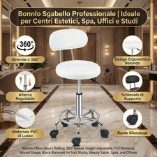 Bonnlo sgabello con schienale - con,