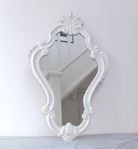 Specchio bianco vintage - , stile