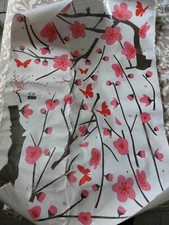 Adesivo da muro parete albero giapponese fiorito ciliegio rosa