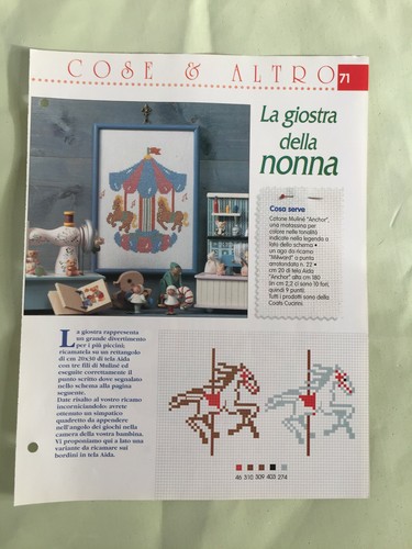 Schema punto croce ricamo - schema, la