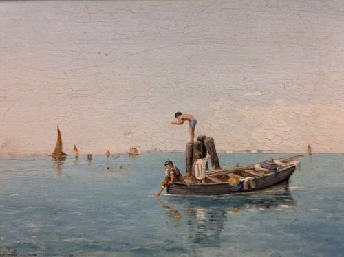 Venezia piccolo quadro olio - quadro,