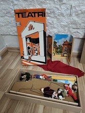 Vintage#70S SARZI  Teatri Teatrino set per  Burattini Marionette Napoletane#Nib