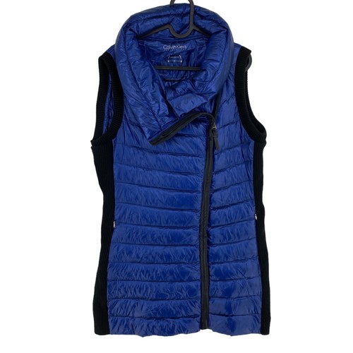 Calvin klein gilet puffer blu - klein,