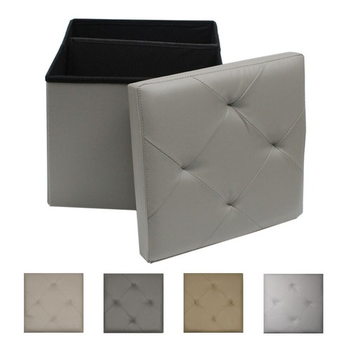 Pouf contenitore quadrato puff - contenitore,