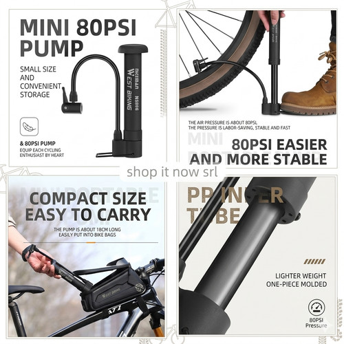 Mini pompa bici portatile - pompa,