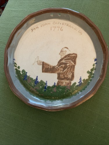 Piatto ceramica vintage fatto