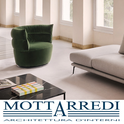 Poltrona tessuto con base - tessuto,