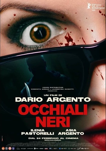 Dario argento occhiali neri - argento,