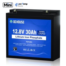 12V 30Ah LiFePO4 4000 volte ciclo profondo della batteria litio ricaricabile