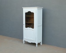 Vetrina mobile ad un'anta st.provenzale laccata Shabby Chic, '900 - L 86,5 cm!