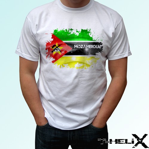 Bandiera mozambico t shirt - bandiera,