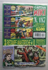 strisce CAPITAN MIKI 3 ristampe anastatiche + inedito 187 BLISTERATO