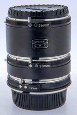 ADMIRAL + COSMOS 4 TUBI MACRO PER PENTAX SPOTMATIC   26-11-18-36mm CON TAPPI