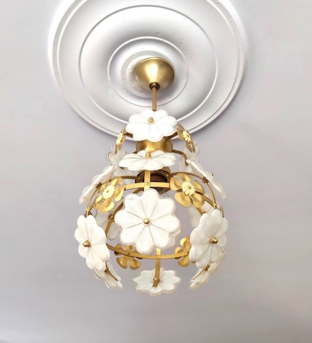 Lampadario vintage floreale - ,