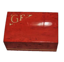 SCATOLA LEGNO PLACCATA ROSSA