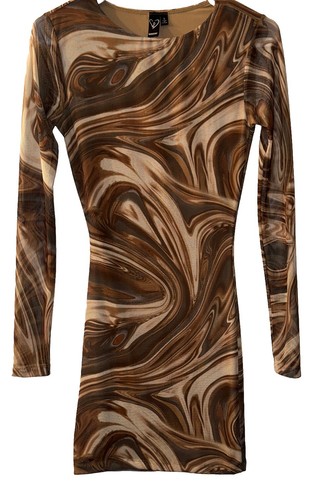 Bodycon vestito trasparente - bodycon,