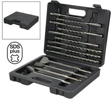 KIT 13 PUNTE E SCALPELLI  SDS PLUS IN ACCIAIO FORGIATO X TASSELLATORE DEMOLITORE