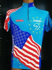 maglia nuova con etichetta ciclismo originale vintage team usa spinning tg xl
