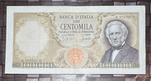 100000 lire manzoni decreto - manzoni,